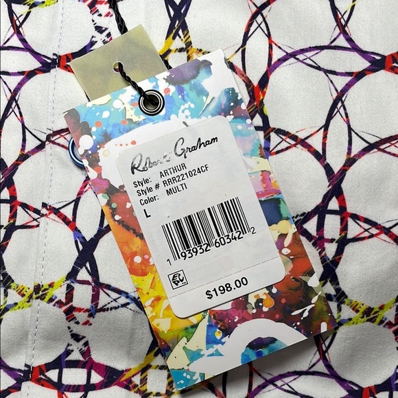 Robert Graham Classic-Fit Arthur Shirt sz L - Picture 4 of 9